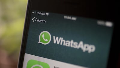 The Facebook Inc. WhatsApp application is displayed in the App Store on an Apple Inc. iPhone in an arranged photograph taken in Arlington, Virginia, U.S. on Monday, April 29, 2019. Facebook paid out a $123 million fine to EU antitrust regulators for failing to provide accurate information during their review of Facebook's WhatsApp takeover. Photographer: Andrew Harrer/Bloomberg