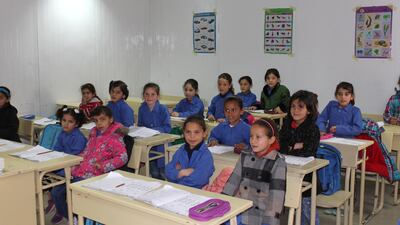 A classroom inside the camp. Photo: MKS Jewellery