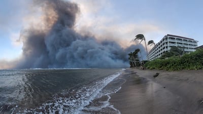 Wildfires driven by high winds destroyed a large part of the historic town of Lahaina, Hawaii. Reuters
