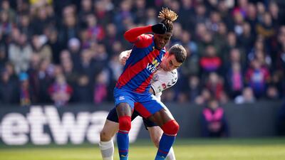 Wilfried Zaha – 9 Palace’s top goalscorer could have double his side’s lead at the half-hour point when he ran across Godfrey in the face of goal and saw his neat shot find the side netting. Still, he was left unfazed as he continued to create for his teammates and was handed a goal of his own when Olise’s shot bounced on the woodwork and into his path for an easy finish. AP
