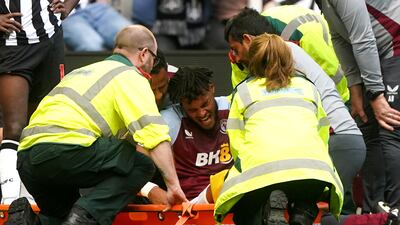 Aston Villa defender Tyrone Mings is also facing a long spell on the sidelines, following an ACL injury. PA