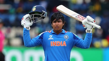 Vaibhav Sooryavanshi smashed 94 off 29 deliveries in a tri-series final between India A and Sri Lanka A on Sunday. Getty Images