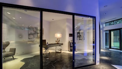 The ground floor is also home to a study. Courtesy Martha Turner Sotheby's International Realty