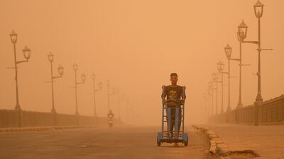 Hundreds of people across Baghdad and in southern cities went to hospital with breathing difficulties. AP