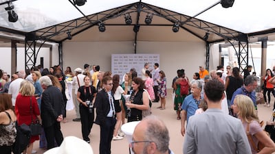 Guests attend The Critics Awards for Arab Films ceremony at Carlton Beach Club.