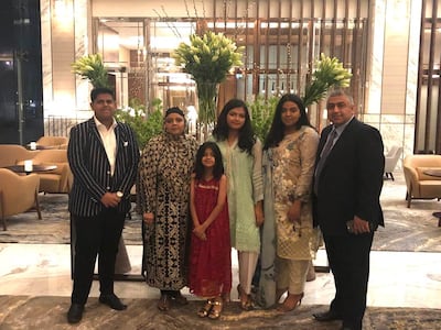 Lamya Butt with her parents and siblings.