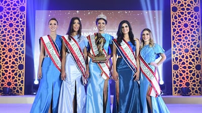Rachel Younan (centre) has been crowned Miss Lebanon Emigrant 2018