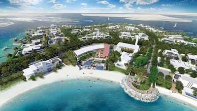 Nareel Island is one of three new residential developments to be launched by Aldar Properties in Abu Dhabi. The development will feature 143 villa plots and is close to the Al Bateen area of Abu Dhabi. Rendering courtesy Aldar