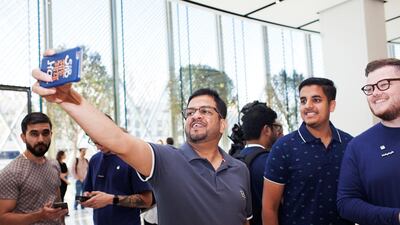 The launch of the iPhone X at Dubai Mall. Anna Nielsen for The National