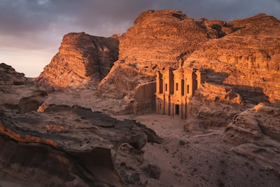 The Monastery or Ad Deir in Petra, Jordan. Getty Images