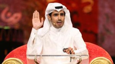 Nasser al Ajami saw off competition from 47 poets to take the honorary poetry title.