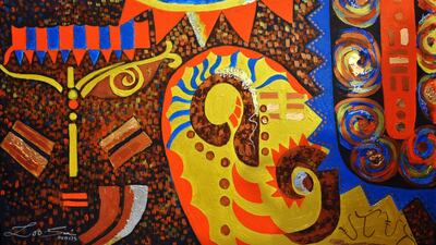 Ati-Atihan by Susan Villanueva-de Guzman. Courtesy Susan Villanueva-de Guzman