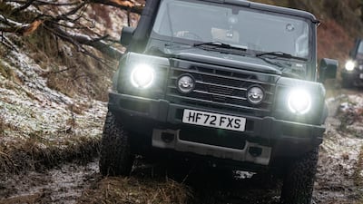 An Ineos Grenadier on the rocks. All photos: Ineos