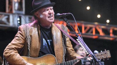 Neil Young is one of the artists who have tried varying ways to control their archives. C Flanigan / FilmMagic