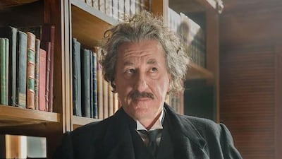 Geoffrey Rush as scientist Albert Einstein in National Geographic’s Genius. Courtesy Dusan Martincek / National Geographic.