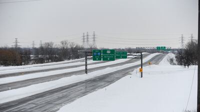 The historic storm left thousands in Buffalo without power. AFP