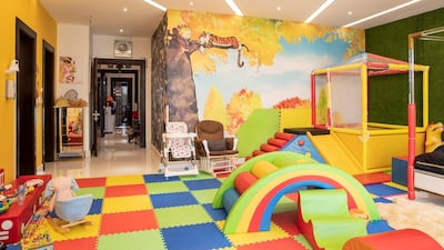 A door from the couple's wardrobe connects to their sons’ bedrooms so the children have easy access to their parents' room.