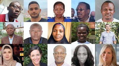 The 15 Reach award nominees are to be recognised for their work on the front lines of disease prevention in Abu Dhabi this week. Courtesy: Reach Awards / Reaching the Last Mile