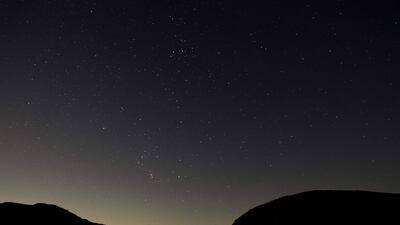Stars sparkle over a section of Hadrian's Wall, near Hexham, on Wednesday. This year marks the 1900 anniversary of the start of the construction of Hadrian's Wall, which took six years to complete and was built to guard the northern frontier of the Roman Empire in 122 AD. AFP