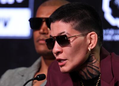 Larissa Pacheco believes beating Cris Cyborg will make her an MMA legend. Chris Whiteoak / The National