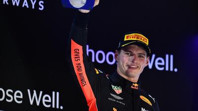 Max Verstappen finished third in the Abu Dhabi Grand Prix at Yas Marina Circuit on Sunday. Getty Images