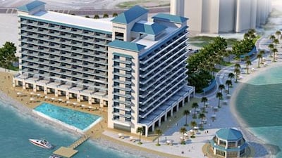 The planned Azure Residences on Palm Jumeirah. Courtesy Nakheel