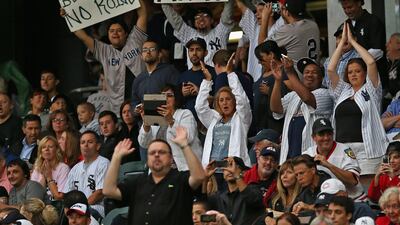 There was more abuse for A-Rod. He still paid tribute to the crowd after the game, refusing to comment on these signs. Jonathan Daniel / Getty Images / AFP