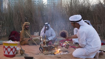 Gahwa, or coffee, is prepared over an open fire. Silvia Razgova / Crown Prince Court – Abu Dhabi