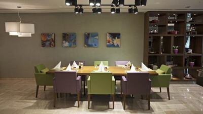 The restaurant at Damac Maison offers fine-dining experience. Jeff Topping for The National