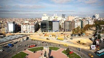 City of Istanbul authorities have begun work on giving the central Taksim Sqare an extensive face-lift.