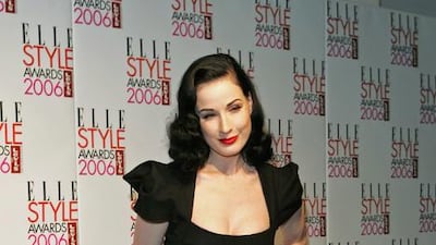 Dita Von Teese in the Galaxy dress. Photo by MJ Kim / Getty Images