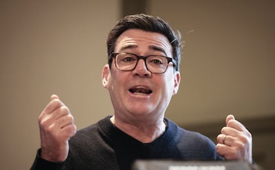 The mayor of Greater Manchester, Andy Burnham. PA