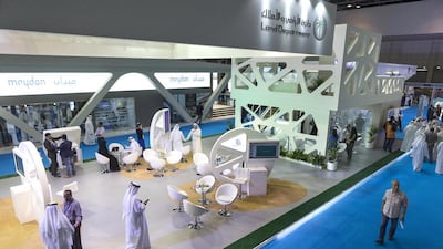 The Dubai Land Department stand at Cityscape Global 2016. Antonie Robertson / The National