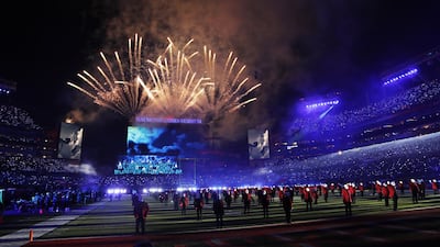 There were fireworks throughout the performance. EPA