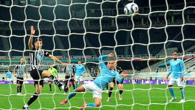 Torres scores his third. EPA