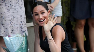 The royal waves outside Mothers 2 Mothers as she arrives on September 25, 2019. Reuters