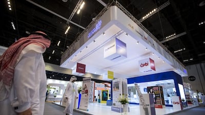The Abu Dhabi Media stall at the Abu Dhabi International Book Fair.