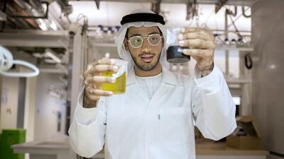 In 2015, Mohamed Rashid Al Ghailani worked on an integrated seawater energy and agriculture system project at Masdar Institute. Irene García León / The National