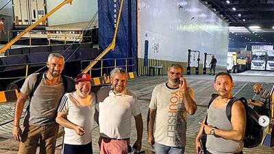 Friends and family donated much of the £56,000 he raised in cash. Courtesy Eddie Lamaa