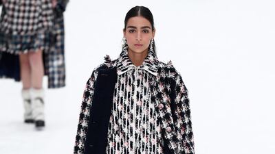 Karl Lagerfeld's last collection for Chanel Fall/Winter 2019/20 women's collection at Paris Fashion Week. Photo: EPA