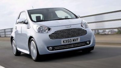 The Aston Martin Cygnet is the only Aston you can drive flat out without fear for your licence. NewsPress