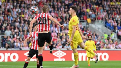 Diogo Jota scores Liverpool's first goal. Getty