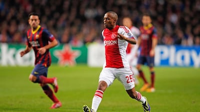 South African Thulani Serero of Ajax credits the late Nelson Mandela as his aspiration. Dean Mouhtaropoulos / Getty Images