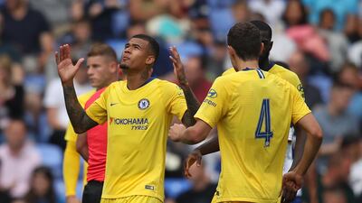 Kenedy celebrates scoring Chelsea's second goal. Getty