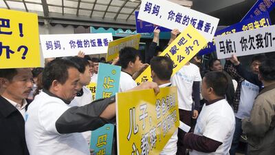 At a press conference in Kuala Lumpur, Malaysia Airlines’ chief executive Ahmad Jauhari Yahya defended the carrier against criticism that relatives were told in a text message that the plane was lost with no survivors. Adrian Bradshaw / EPA