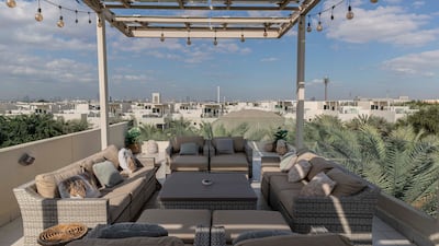 The property includes a rooftop space.