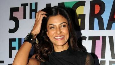 Bollywood actress Sushmita Sen.