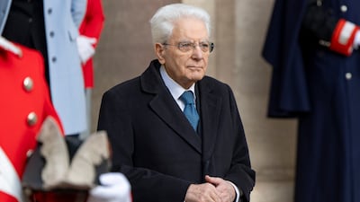 Italian President Sergio Mattarella will look to explore ways to strengthen ties in sectors such as the economy. UAE Presidential Court
