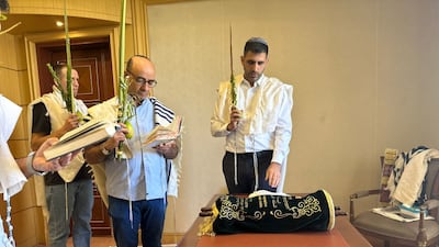 Israeli Communication Minister Shlomo Karhi prays in Riyadh, Saudi Arabia. Photo: Israel Ministry of Communications