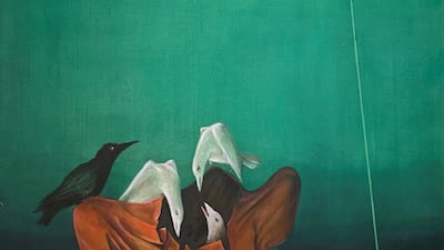 'Predicament Of Man' will go on sale at Bonhams. by Ala Bashir. Courtesy Ala Bashir